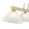 Z-Lite Cobalt Billiard, 3-Light, 14.25 In.W x 49.5 In.L x 10.5 In.H, Modern Gold/White Linen 152MGLD-AWL13 - alternate 3